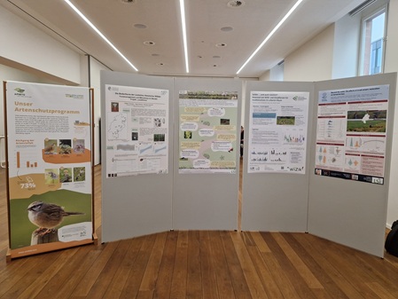 Poster der vorgestellten Forschungsprojekte zu Biodiversitätsmaßnahmen auf der LSI-Veranstaltung in Frankfurt.